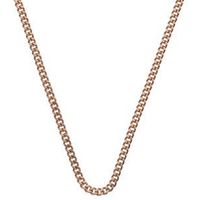 Emozioni Necklace Rose Gold Curb 30mm Chain