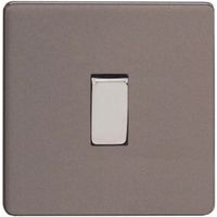 Varilight 10A 3-Way Single Slate Grey Intermediate Switch