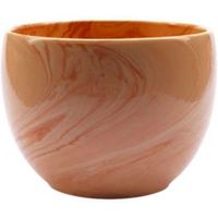 Glazed Brown Marble Effect Plant Pot (H)13cm (Dia)15cm