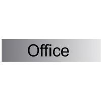 The House Nameplate Company PVC Self Adhesive Office Sign (H)50mm (W)225mm