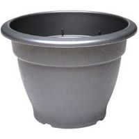 Round Plastic Black Bell Pot (H)22cm (Dia)31cm