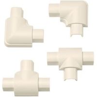 D-Line ABS Plastic Magnolia Mini Trunking Accessories (W)30mm Pieces Of 4 - 5060125596098