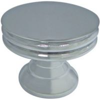 Cooke & Lewis Chrome Effect Round Cabinet Knob Pack Of 1