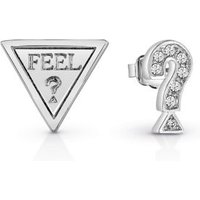 Guess Feel Guess Rhodium-Plated Earrings