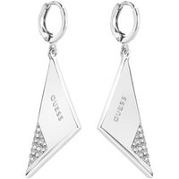 Guess Rhodium-Plated Turn-Over Earrings