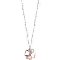 Guess One Of A Kind Four-Leaf Clover Necklace