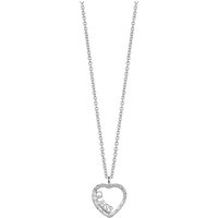 Guess Love Affair Rhodium-Plated Heart Necklace