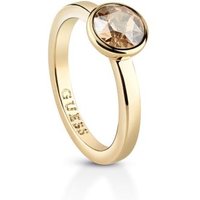 Guess Miami Yellow Gold Plated Orange Ring