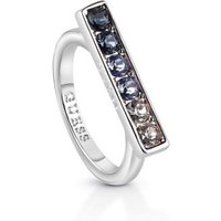 Guess Miami Rhodium Plated Coloured Bar Ring