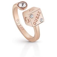 Guess Rolling Dice Rose Gold Plated Ring - Rose Gold