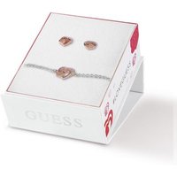 Guess Be My Valentine Box With Earrings And Bracelet - Rose Gold