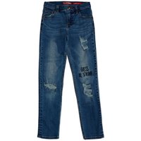 Guess Kids Skinny Jeans With Tears - Dark Blue