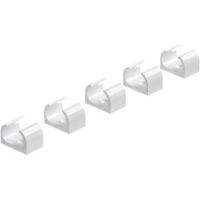 MK ABS Plastic White Trunking Clips (W)16mm Pack Of 5