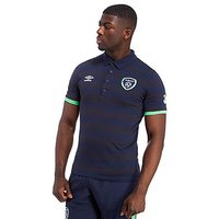 Umbro Republic Of Ireland Stripe Polo Shirt - Navy - Mens