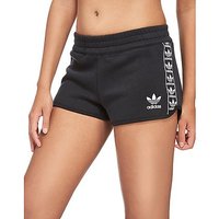Adidas Originals Tape Fleece Shorts - Black/White - Womens