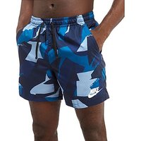 Nike Camo Swim Shorts - Blue - Mens