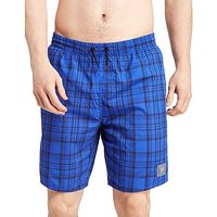 Speedo 18 Inch Check Swim Shorts - Blue - Mens