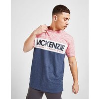 McKenzie Beechfield T-Shirt - Red Space Dye/Indigo Marl - Mens