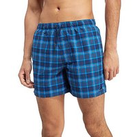 Adidas Originals 3-Stripes Check Swimshorts - Blue Check - Mens