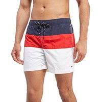 Tommy Hilfiger Colour Block Swim Shorts - Navy/ Red/ White - Mens