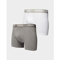 PUMA 2 Pack Boxers - Grey/White - Mens