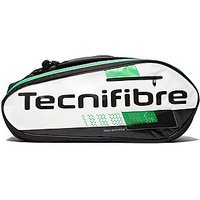 Tecnifibre Squash Green 9 Racket Bag - Black/Green And White - Mens