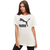 PUMA Lace Up Boyfriend T-Shirt - Birch - Womens