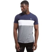 Lacoste Colorblock T-shirt - Navy Blue/White And Blue Marl - Mens