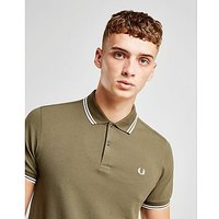 Fred Perry Twin Tipped Short Sleeve Polo Shirt - Green - Mens