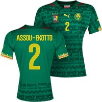 Cameroon Home Shirt 2013/14 With Assou-Ekotto 2 Printing, Green
