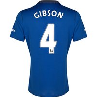 Everton SS Home Shirt 2014/15 - Womens With Gibson 4 Printing, Blue