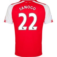 Arsenal Home Shirt 2014/15 Red With Sanogo 22 Printing, Red