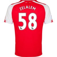 Arsenal Home Shirt 2014/15 Red With Zelalem 58 Printing, Red