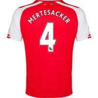 Arsenal Home Shirt 2014/15 - Kids Red With Mertesacker 4 Printing, Red