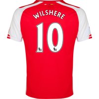 Arsenal Home Shirt 2014/15 - Kids Red With Wilshere 10 Printing, Red