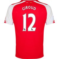 Arsenal Home Shirt 2014/15 - Kids Red With Giroud 12 Printing, Red