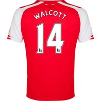 Arsenal Home Shirt 2014/15 - Kids Red With Walcott 14 Printing, Red
