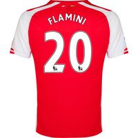Arsenal Home Shirt 2014/15 - Kids Red With Flamini 20 Printing, Red