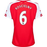 Arsenal Home Shirt 2014/15 - Womens Red With Koscielny 6 Printing, Red