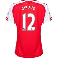 Arsenal Home Shirt 2014/15 - Womens Red With Giroud 12 Printing, Red