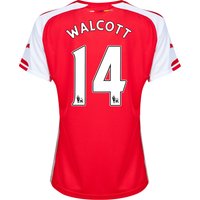 Arsenal Home Shirt 2014/15 - Womens Red With Walcott 14 Printing, Red