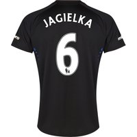 Everton SS Away Shirt 2014/15 With Jagielka 6 Printing, Black