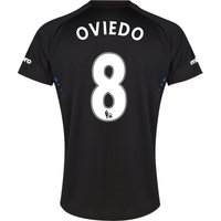 Everton SS Away Shirt 2014/15 With Oviedo 8 Printing, Black