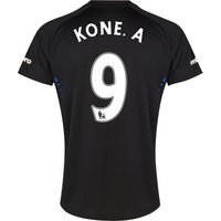 Everton SS Away Shirt 2014/15 With Kone.A 9 Printing, Black