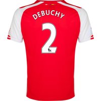 Arsenal Home Shirt 2014/15 With Debuchy 2 Printing, Red