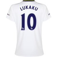 Everton SS 3rd Shirt 2014/15- Womens With Lukaku 10 Printing, White
