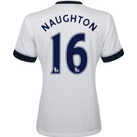 Tottenham Hotspur Home Shirt 2015/16 White With Naughton 16 Printing, White