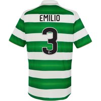 Celtic Home Kids Shirt 2016-17 With Izaguirre 3 Printing, Green/White