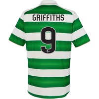 Celtic Home Kids Shirt 2016-17 With Griffiths 9 Printing, Green/White