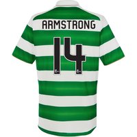 Celtic Home Kids Shirt 2016-17 With Armstrong 14 Printing, Green/White